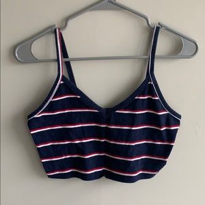 Red white and blue crop top